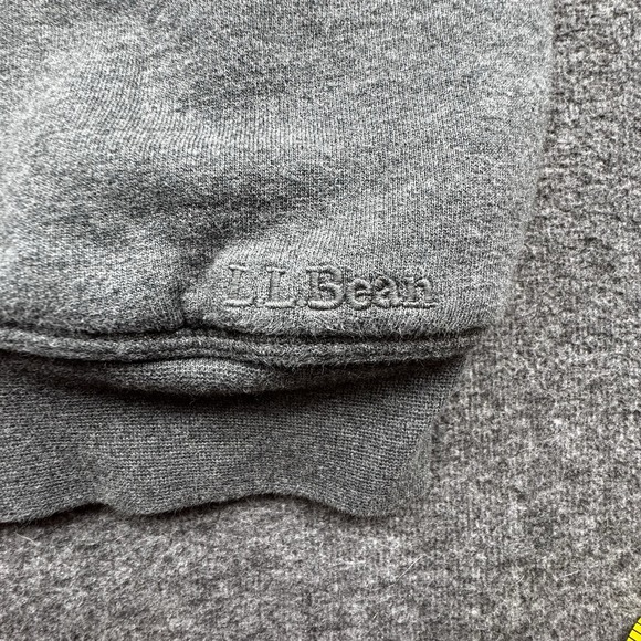 LL Bean Katahdin Iron Works Mens Large Regular Sherpa Lined Grey Full Zip - Picture 7 of 16